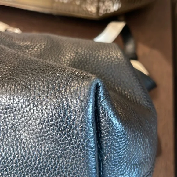 Michael Kors, black, leather, slouchy, convertible, tote, medium
